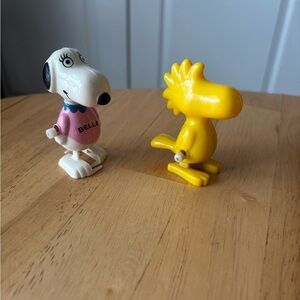 Set of 2: Vintage Peanuts Windup Toys
